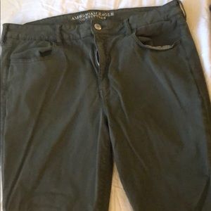 Green American eagle pants